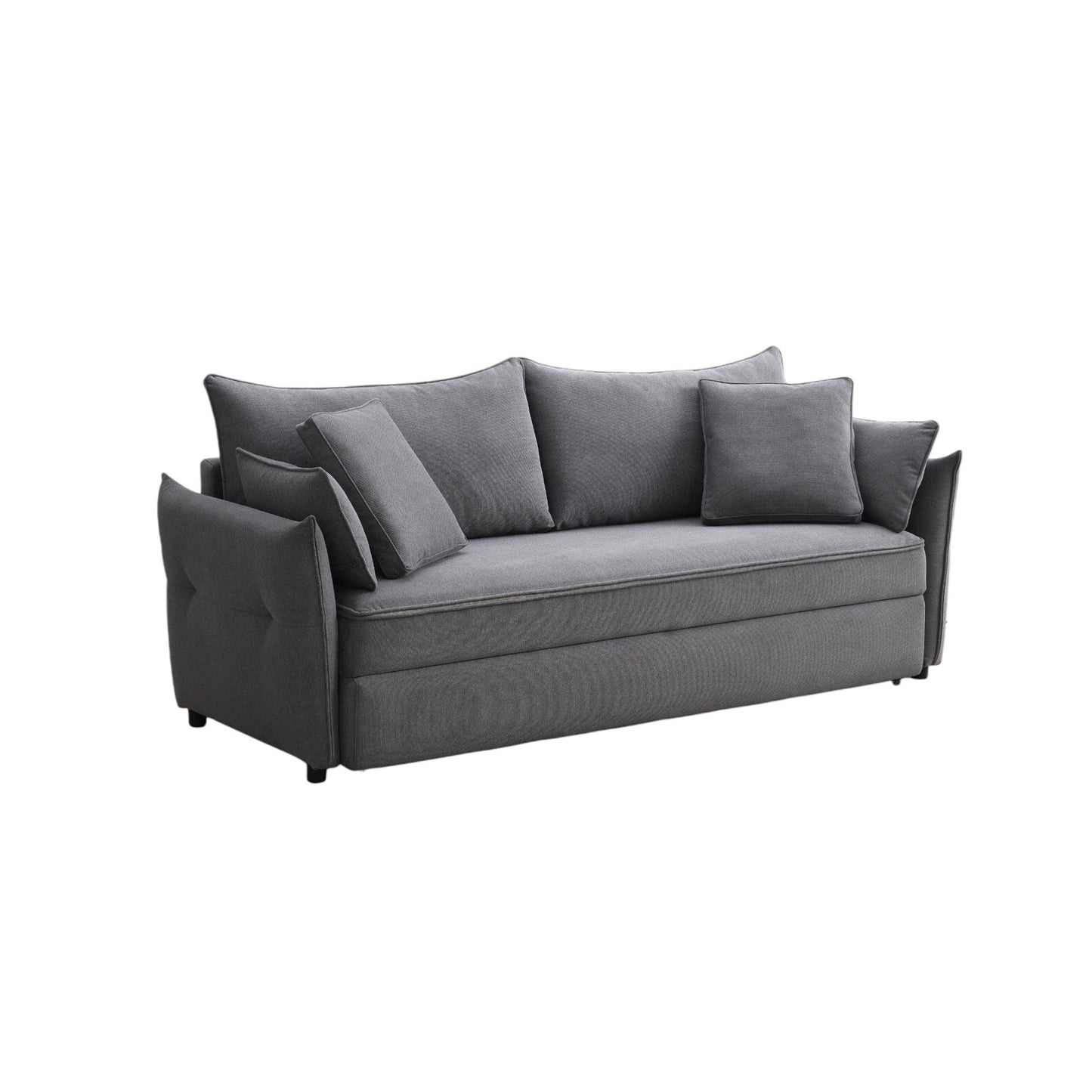 Irina Gray Fabric Sofa W/Sleeper (Toss Pillows Included) - 1st Choice Furniture Direct