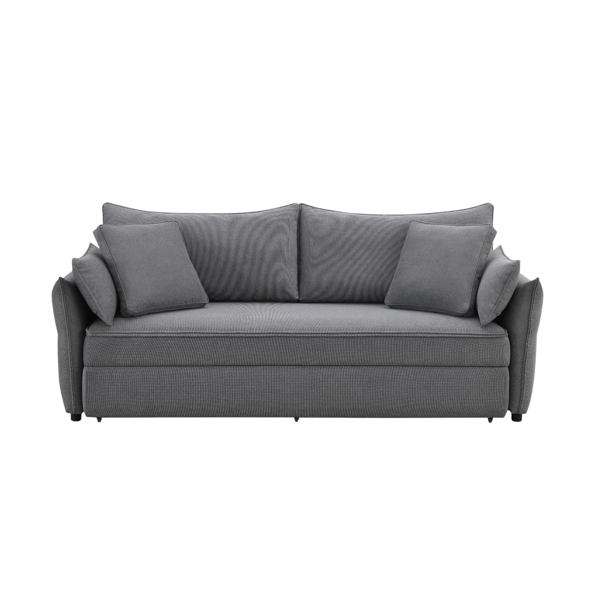 Irina Gray Fabric Sofa W/Sleeper (Toss Pillows Included) - 1st Choice Furniture Direct
