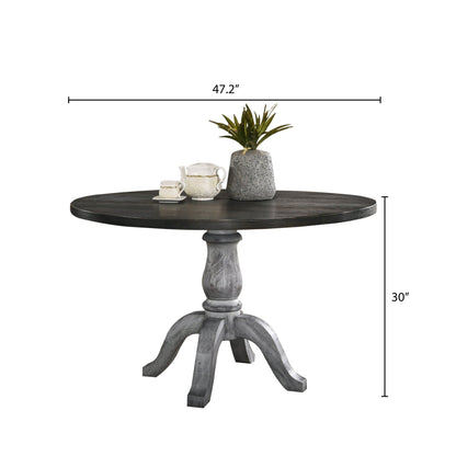 Iris Round Pedestal Wood Dining Table - 1st Choice Furniture Direct