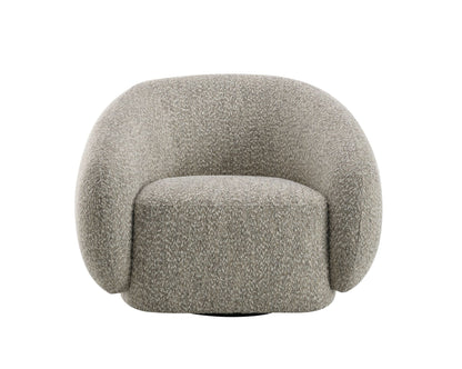 Isabel Brown Boucle Chair W/Swivel - 1st Choice Furniture Direct