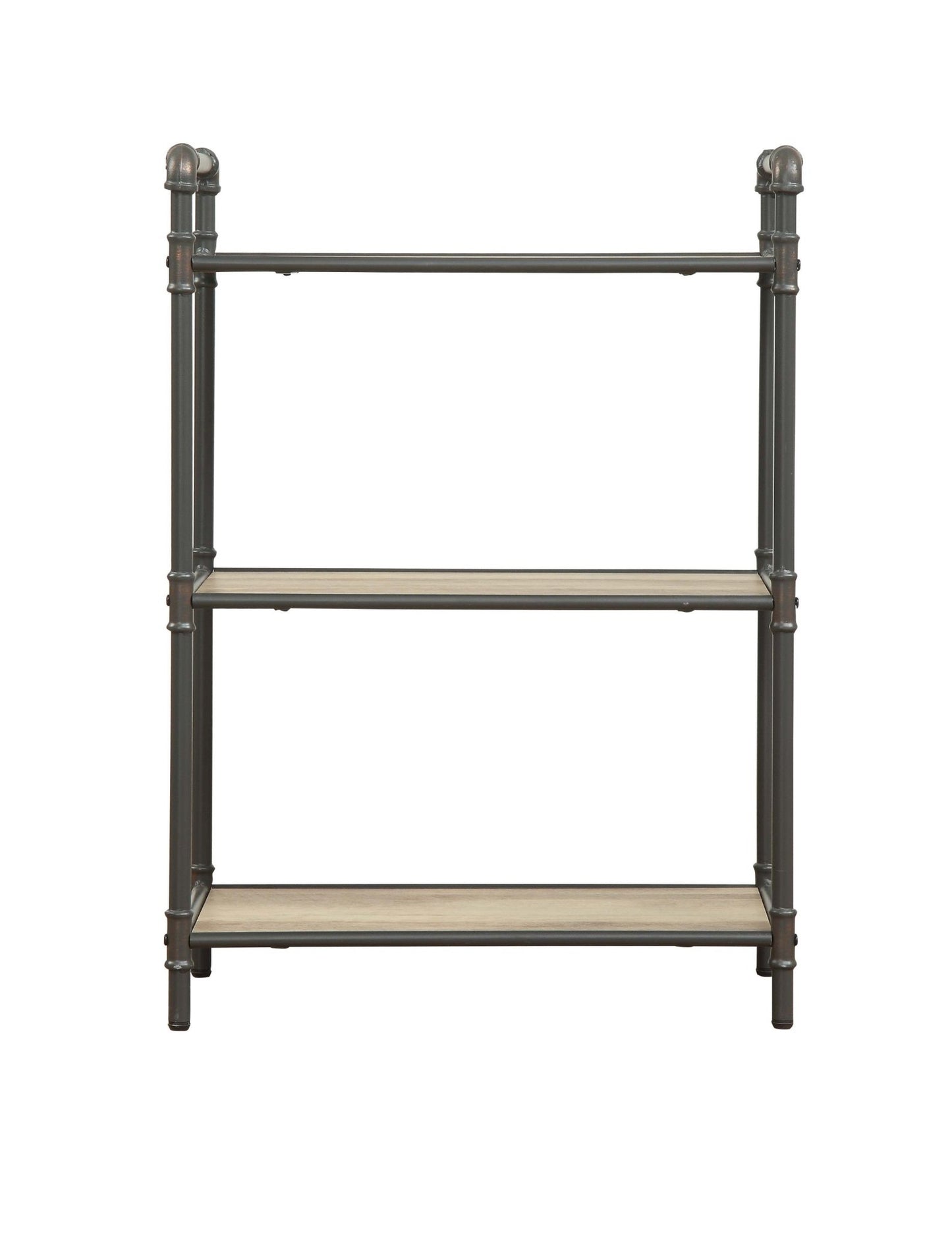 Itzel Antique Oak & Sandy Gray Finish Bookshelf - 1st Choice Furniture Direct