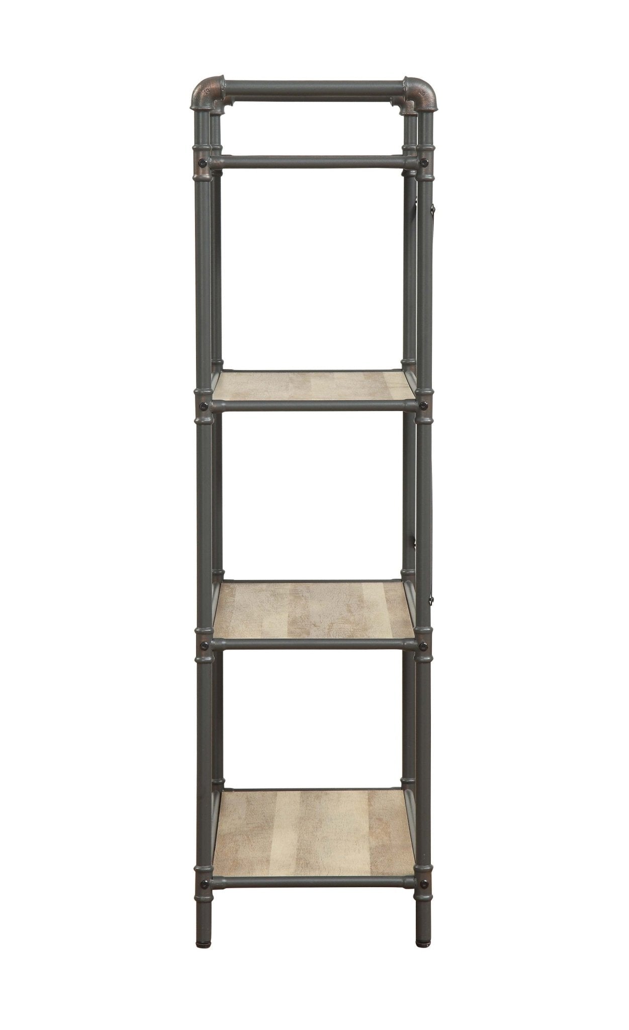 Itzel Antique Oak & Sandy Gray Finish Bookshelf - 1st Choice Furniture Direct