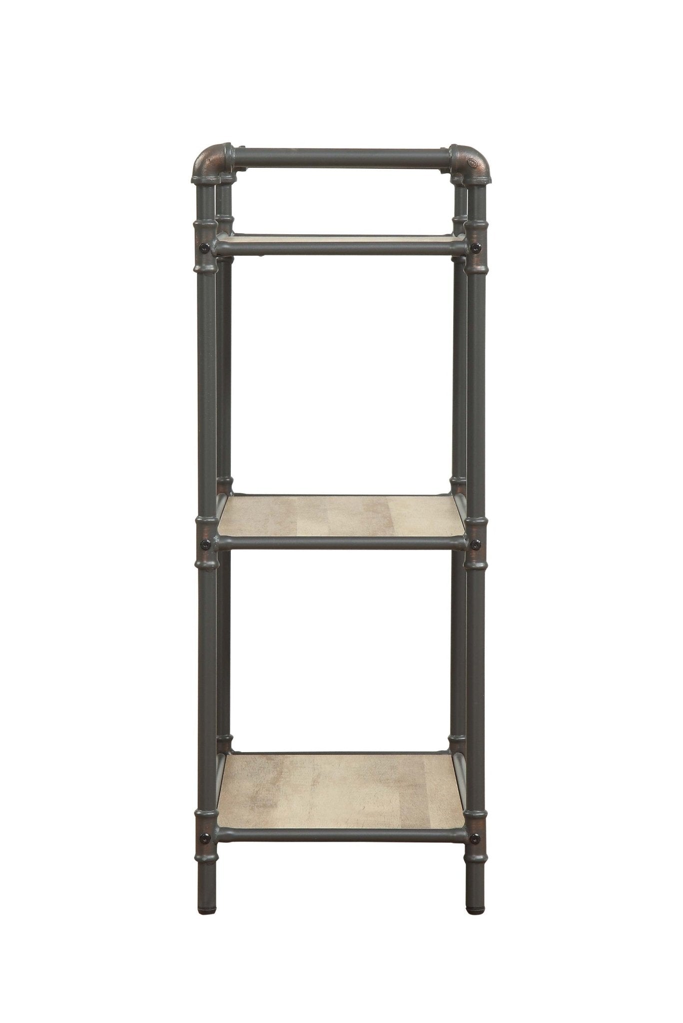 Itzel Antique Oak & Sandy Gray Finish Bookshelf - 1st Choice Furniture Direct