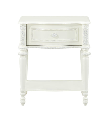 Ivory Vanity Tabletop Mirror with Storage Drawer - 1st Choice Furniture Direct