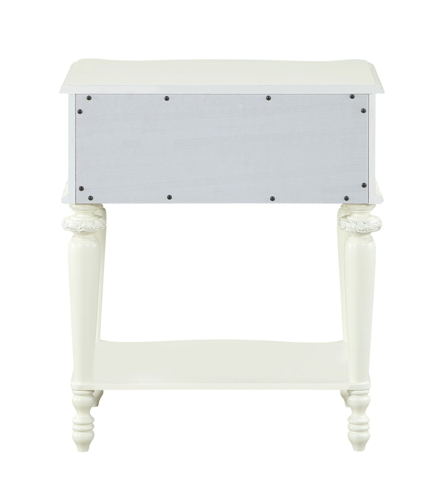 Ivory Vanity Tabletop Mirror with Storage Drawer - 1st Choice Furniture Direct