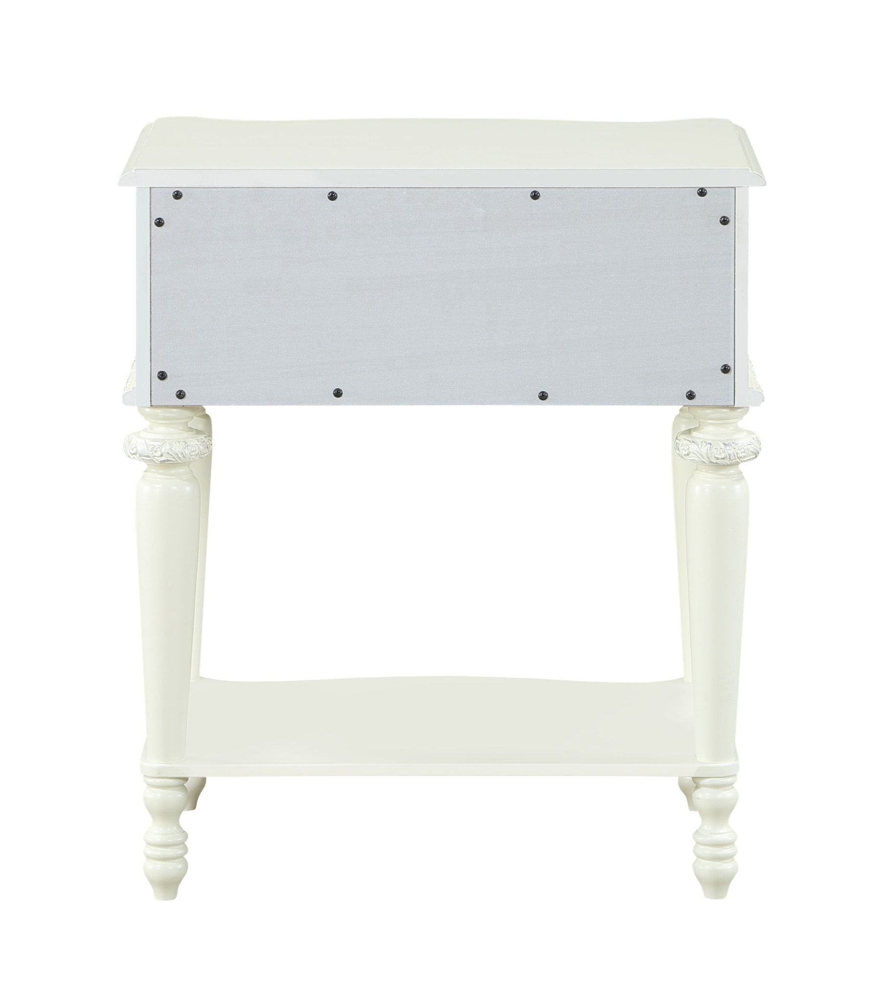 Ivory Vanity Tabletop Mirror with Storage Drawer - 1st Choice Furniture Direct