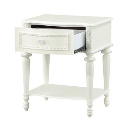 Ivory Vanity Tabletop Mirror with Storage Drawer - 1st Choice Furniture Direct