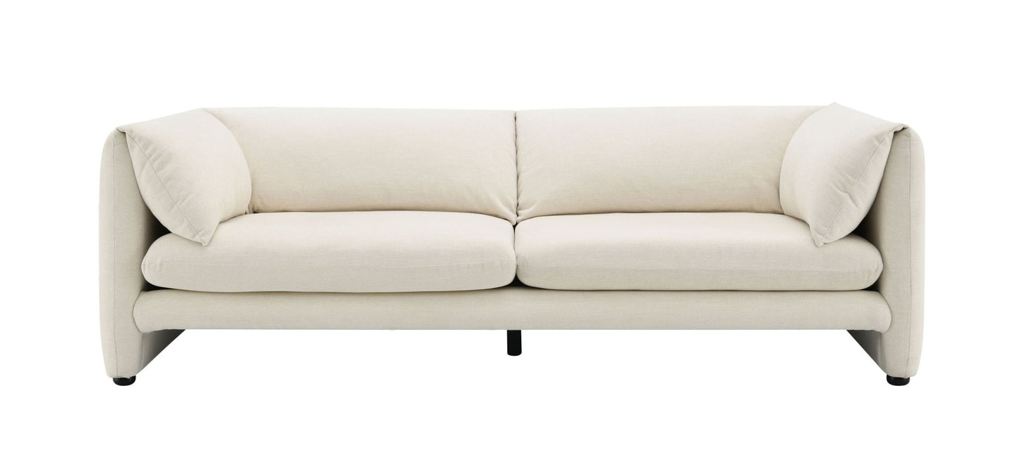 Jaeda Beige Boucle Sofa - 1st Choice Furniture Direct