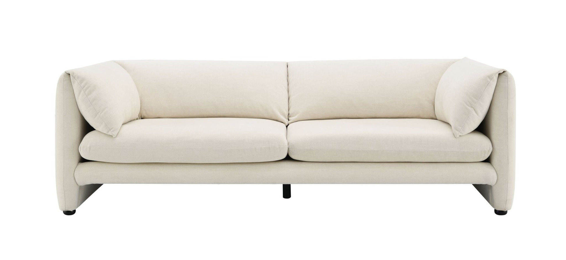 Jaeda Beige Linen Sofa for Living Room Comfort - 1st Choice Furniture Direct