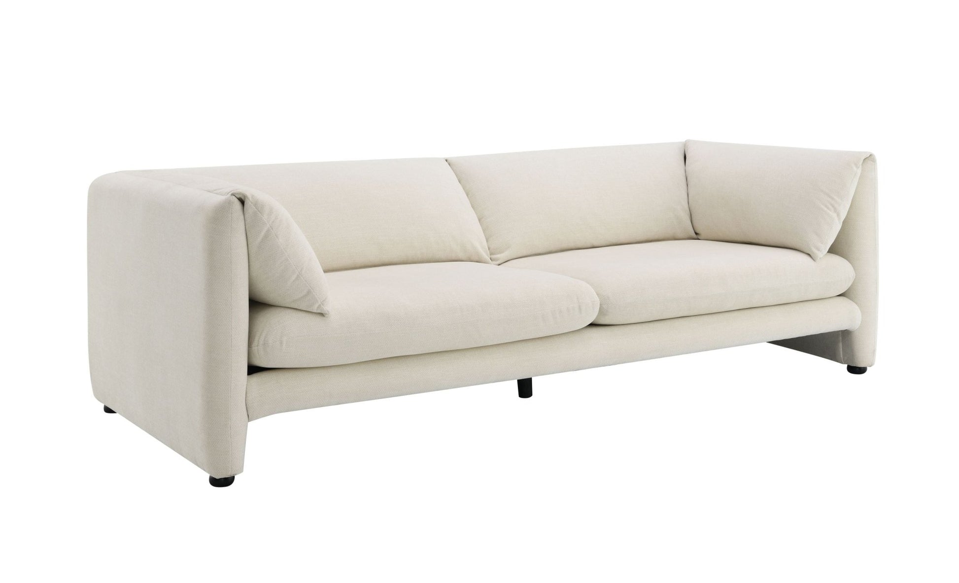 Jaeda Beige Linen Sofa for Living Room Comfort - 1st Choice Furniture Direct