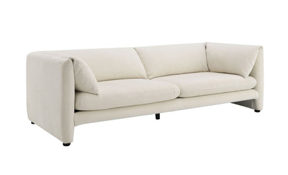 Jaeda Beige Linen Sofa for Living Room Comfort - 1st Choice Furniture Direct