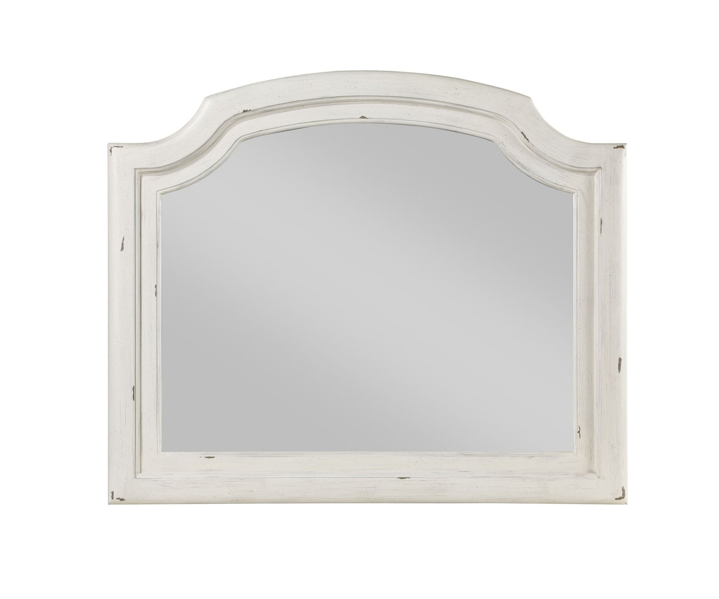 Jaqueline Antique White Finish Mirror - 1st Choice Furniture Direct