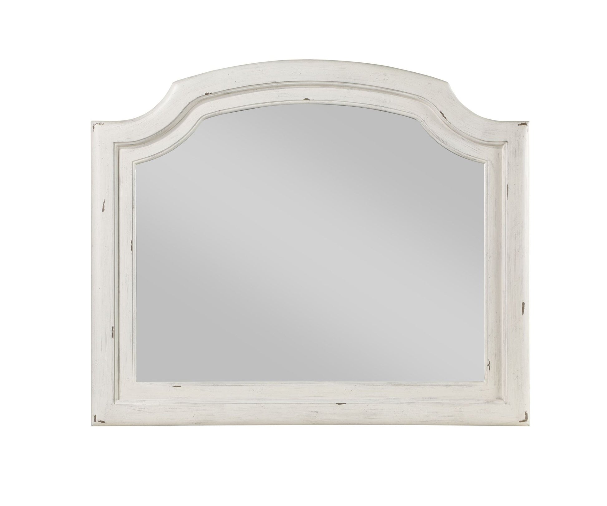 Jaqueline Antique White Finish Mirror - 1st Choice Furniture Direct