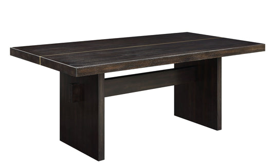 Jaramillo Gold & Rustic Espresso Finish Dining Table - 1st Choice Furniture Direct