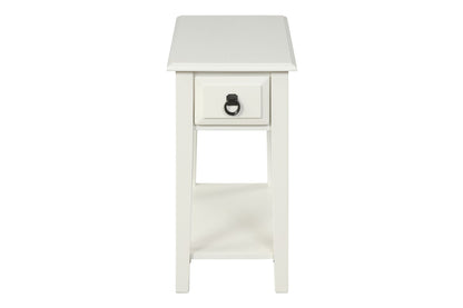 Jeana White Finish Accent Table - 1st Choice Furniture Direct