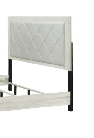 Jehoram Beige Linen & Beige Queen Bed - 1st Choice Furniture Direct