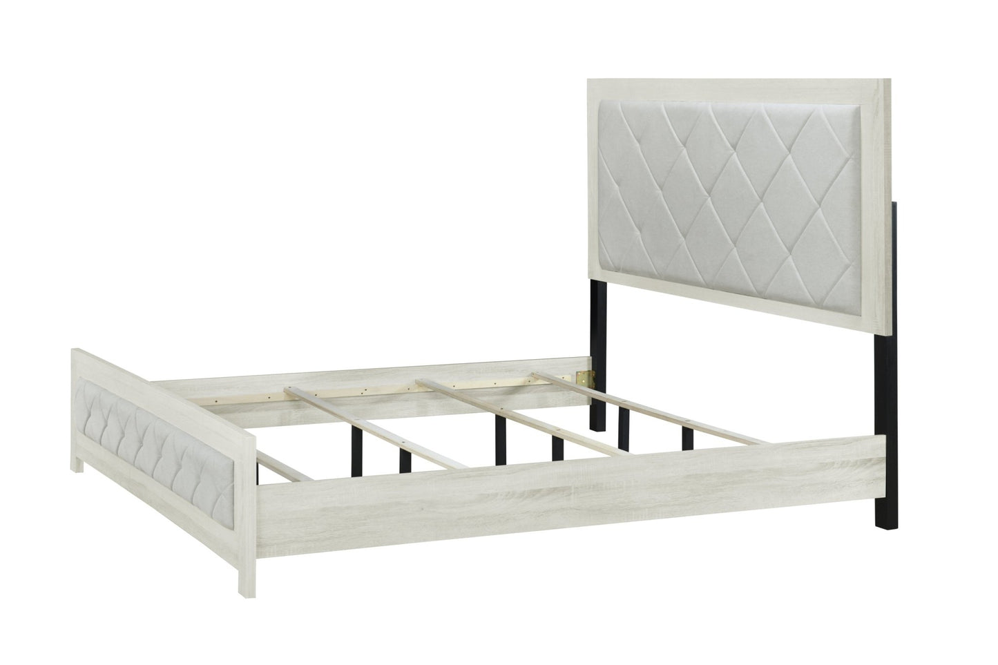 Jehoram Beige Linen & Beige Queen Bed - 1st Choice Furniture Direct