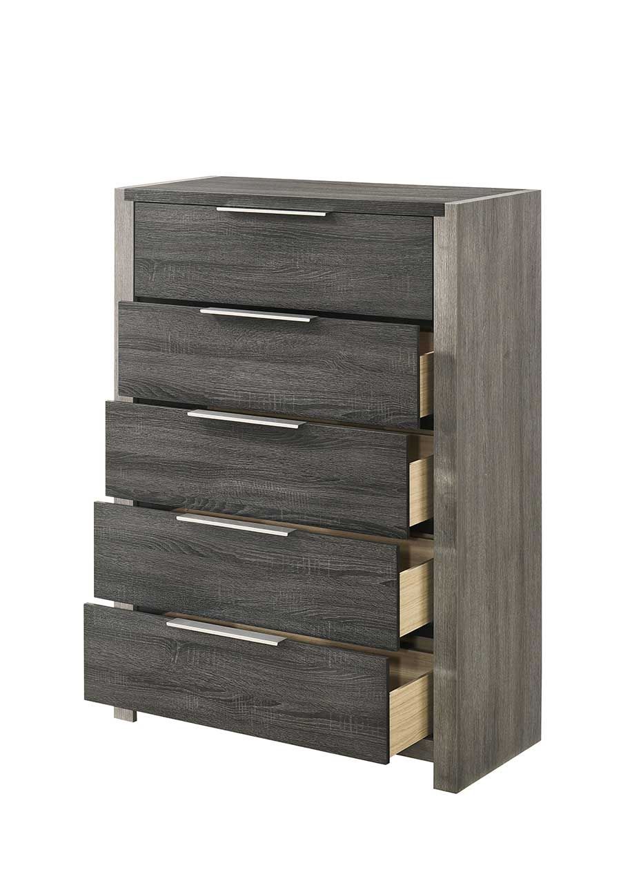 Jehoram Gray Finish Chest - 1st Choice Furniture Direct