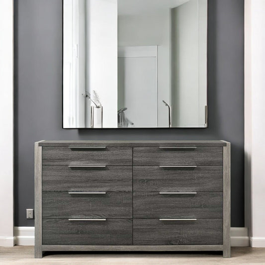 Jehoram Gray Finish Dresser - 1st Choice Furniture Direct