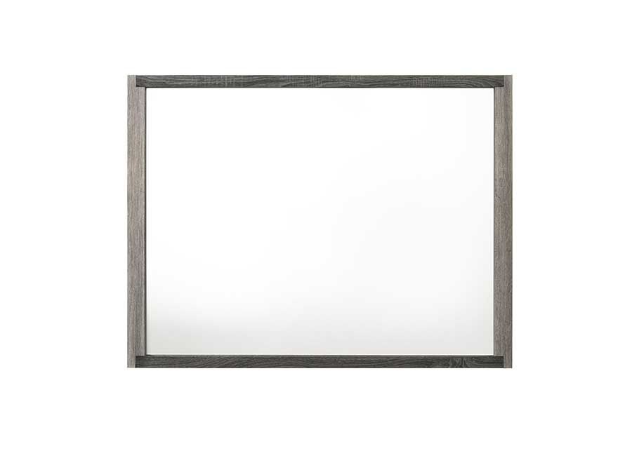 Jehoram Gray Finish Mirror - 1st Choice Furniture Direct