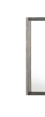 Jehoram Gray Finish Mirror - 1st Choice Furniture Direct