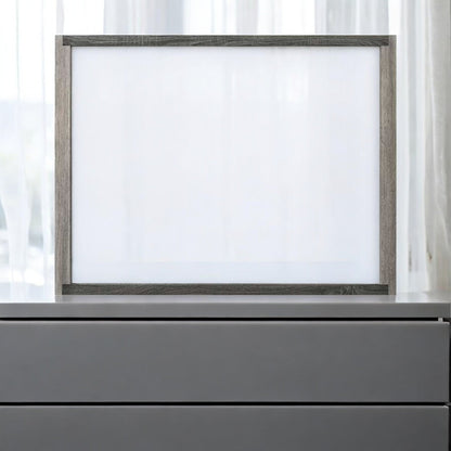 Jehoram Gray Finish Mirror - 1st Choice Furniture Direct