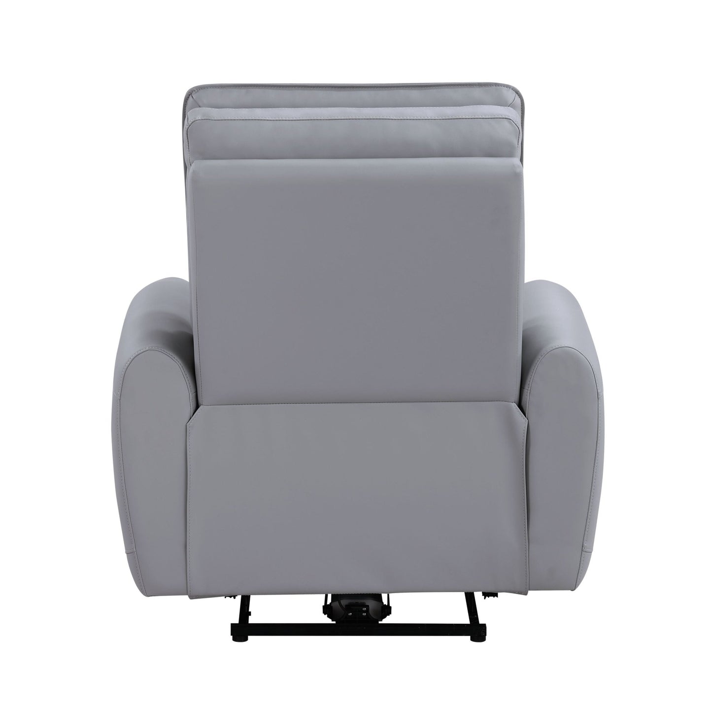 Jeromie Gray Synthetic Leather Power Motion Recliner w/USB Port - 1st Choice Furniture Direct