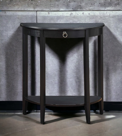 Justino II Black Finish Console Table - 1st Choice Furniture Direct