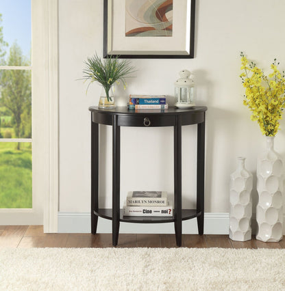 Justino II Black Finish Console Table - 1st Choice Furniture Direct