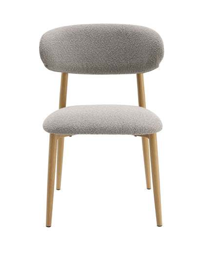 Kacey Gray Boucle Finish Side Chair (Set of 2) - 1st Choice Furniture Direct