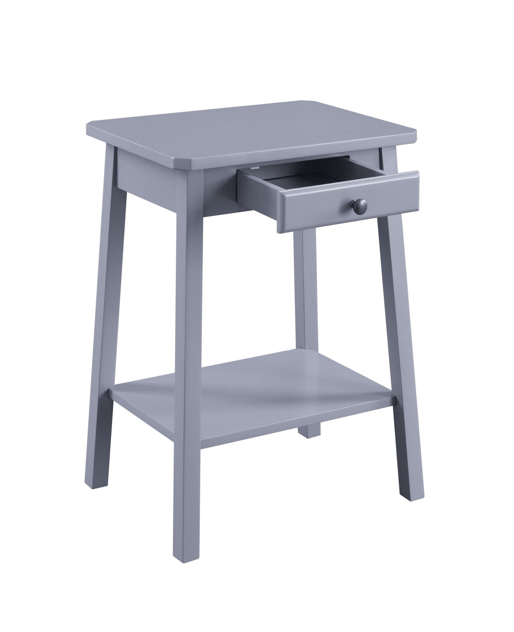 Kaife Gray Accent Table with Display and Utility Function - 1st Choice Furniture Direct