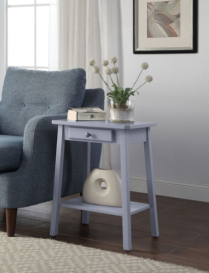 Kaife Gray Accent Table with Display and Utility Function - 1st Choice Furniture Direct