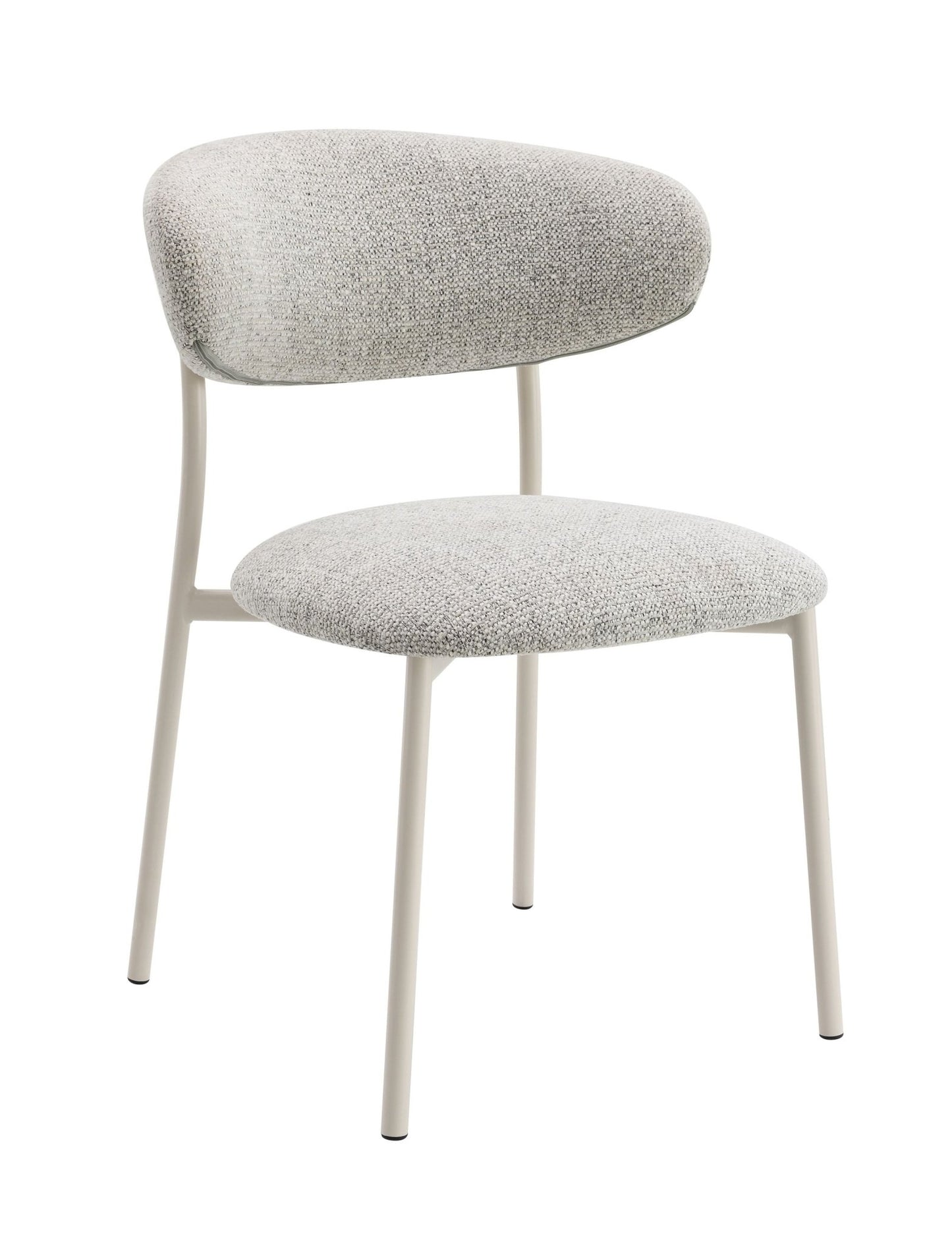 Kalam Light Gray Fabric Finish Side Chair (Set of 2) - 1st Choice Furniture Direct