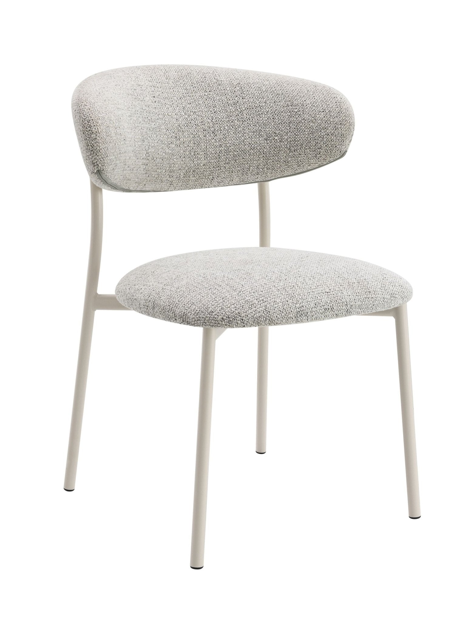 Kalam Light Gray Fabric Finish Side Chair (Set of 2) - 1st Choice Furniture Direct