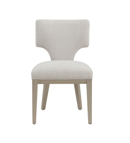 Kasa Linen & Champagne Finish Side Chair (Set of 2) - 1st Choice Furniture Direct
