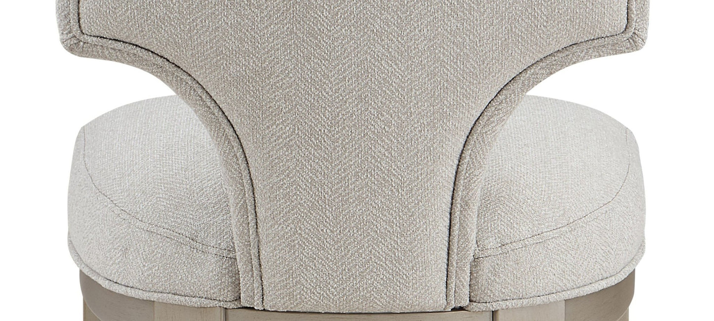 Kasa Linen & Champagne Finish Side Chair (Set of 2) - 1st Choice Furniture Direct