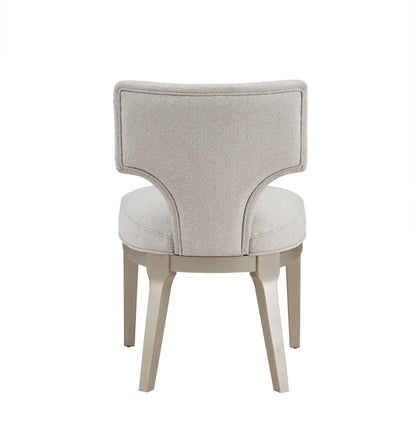 Kasa Linen & Champagne Finish Side Chair (Set of 2) - 1st Choice Furniture Direct