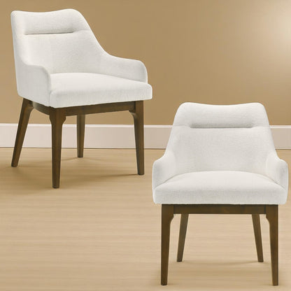 Kasha Chenille & Vintage Oak Side Chair (Set of 2) - 1st Choice Furniture Direct