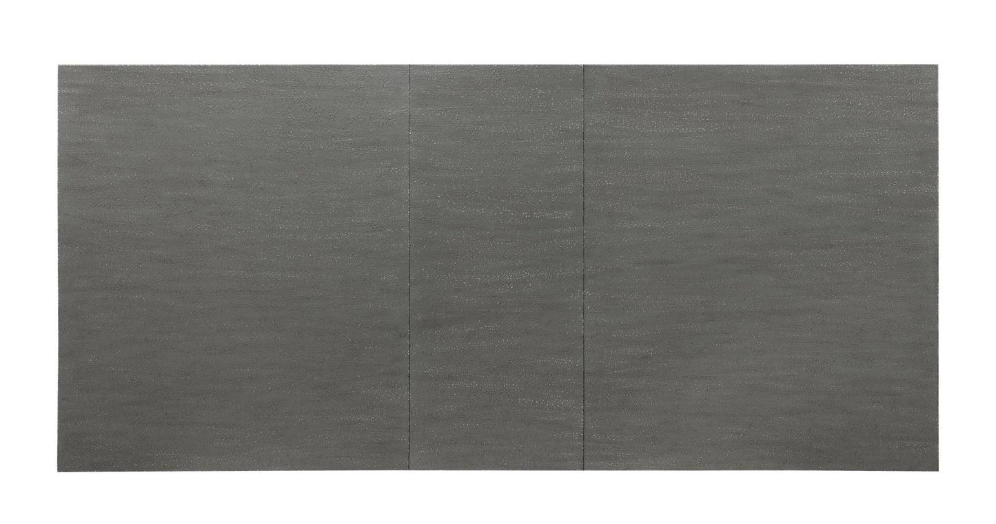 Katia Rustic Gray & Weathered White Finish Dining Table W/Leaf - 1st Choice Furniture Direct
