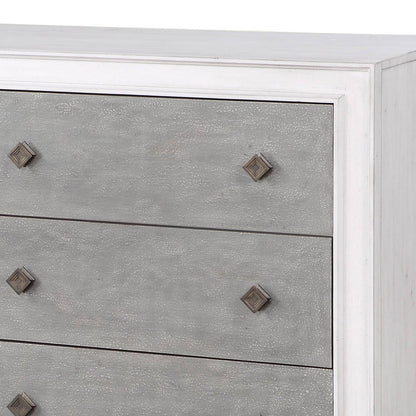 Katia Rustic Gray & Weathered White Finish Dresser - 1st Choice Furniture Direct