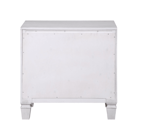 Katia Rustic Gray & Weathered White Finish Night Stand - 1st Choice Furniture Direct