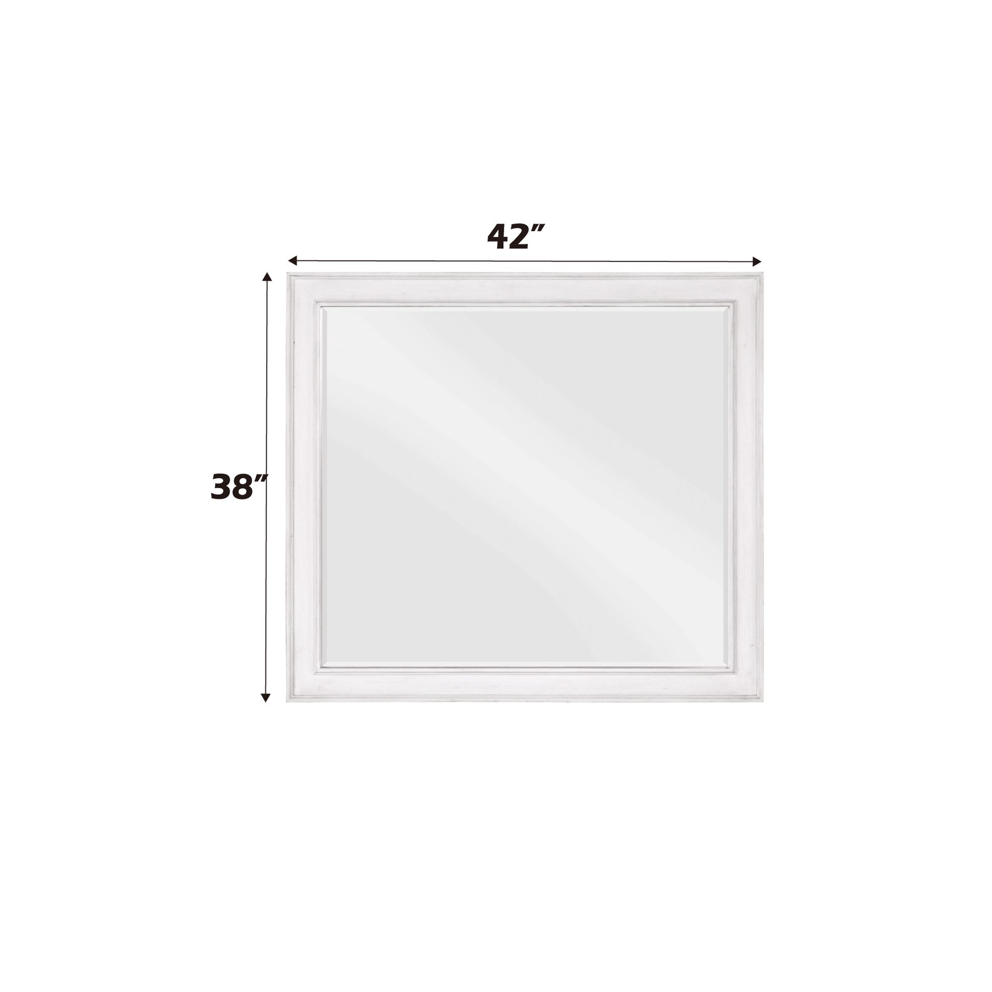 Katia Weathered White Finish Mirror - 1st Choice Furniture Direct