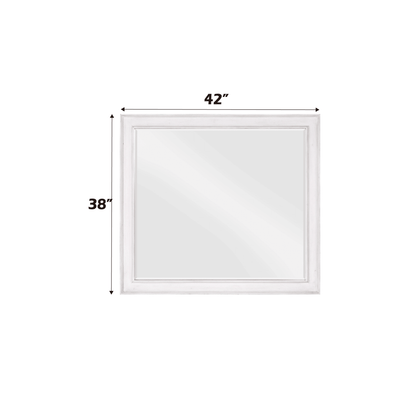Katia Weathered White Finish Mirror - 1st Choice Furniture Direct