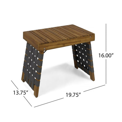 Kayla Outdoor Foldable 2 Seater Acacia Wood Chat Set - 1st Choice Furniture Direct