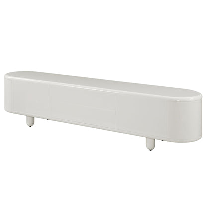 Keely White High Gloss TV Stand - 1st Choice Furniture Direct
