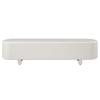 Keely White High Gloss TV Stand - 1st Choice Furniture Direct