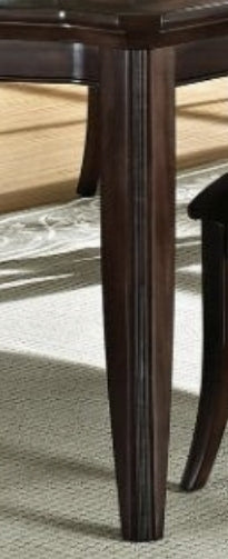 Keenan Dark Walnut Finish Dining Table w/1 Leaf - 1st Choice Furniture Direct