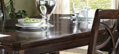 Keenan Dark Walnut Finish Dining Table w/1 Leaf - 1st Choice Furniture Direct