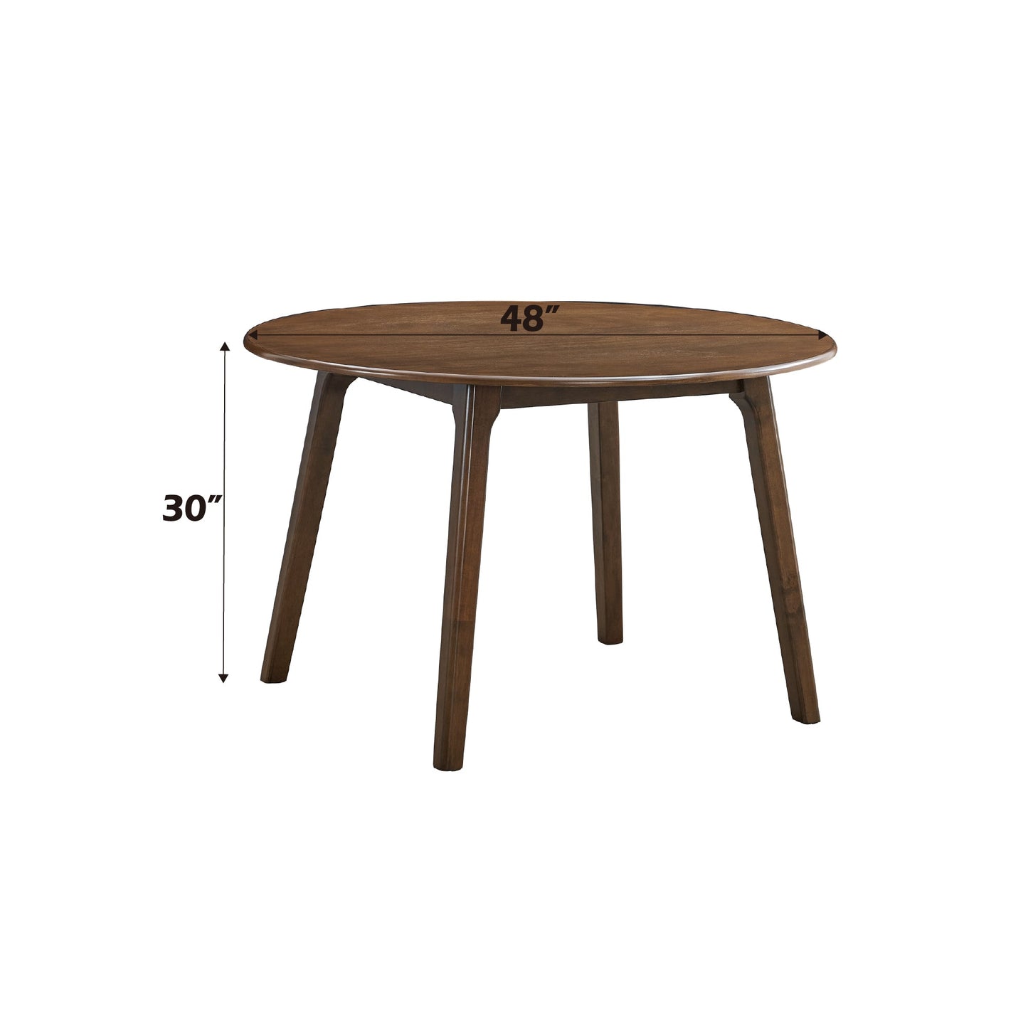 Keiki Walnut Finish Round Dining Table - 1st Choice Furniture Direct