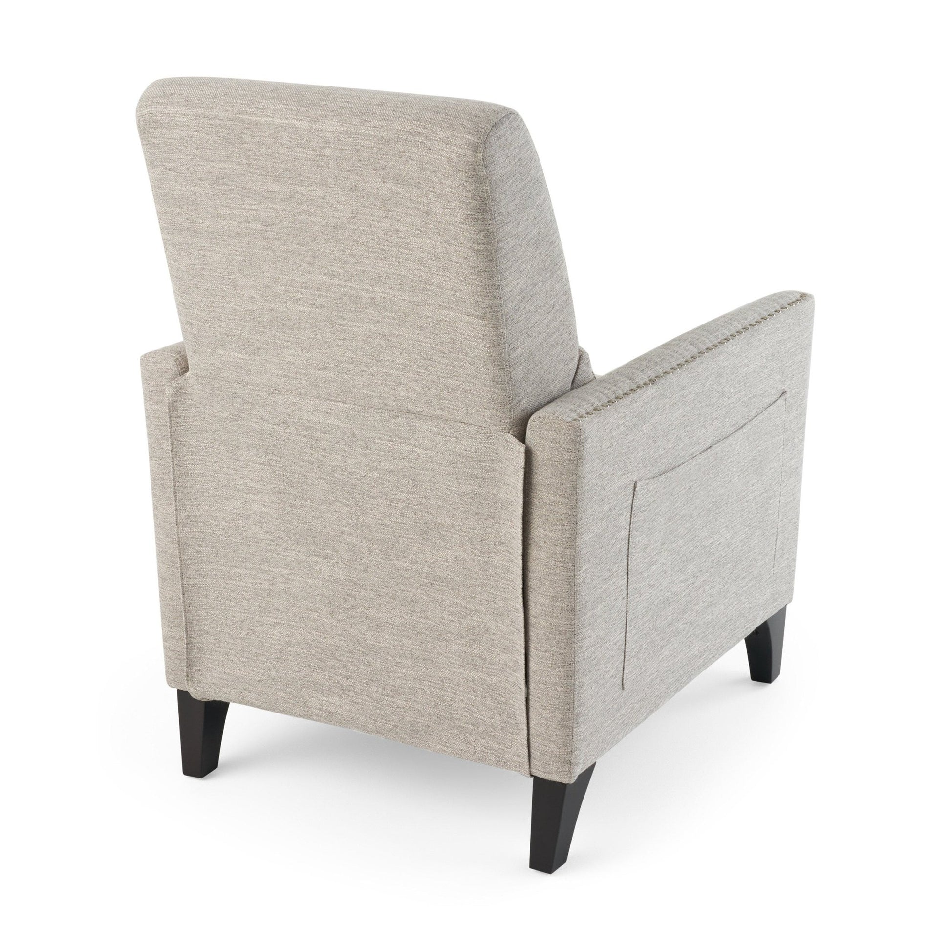 Kiersten Contemporary Fabric Pushback Recliner - 1st Choice Furniture Direct